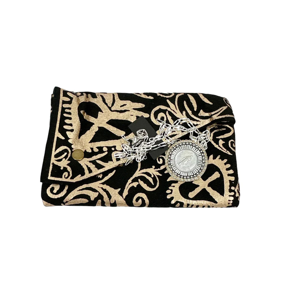 VIRGINS SAINTS & ANGELS Disco Virgin Charm Necklace Silver&Light Colorado Topaz - flyKAMP
