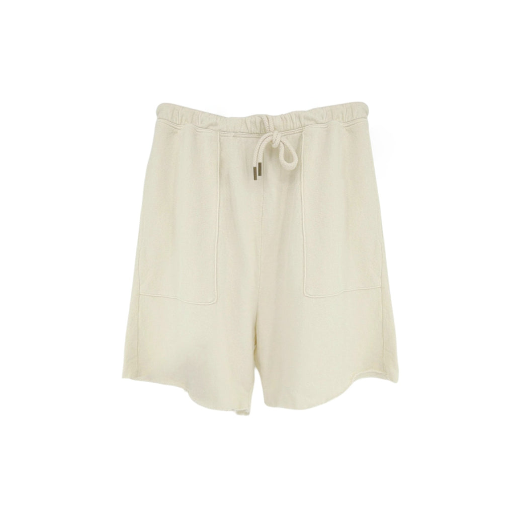 The GREAT. The Patch Pocket Sweat Short. Washed White 0|XS The Great.