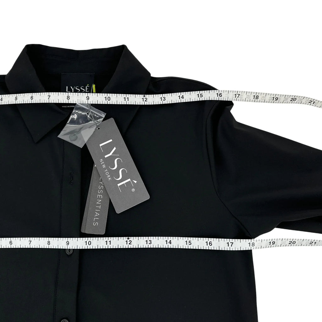 LYSSE Connie Button Down Black S - flyKAMP