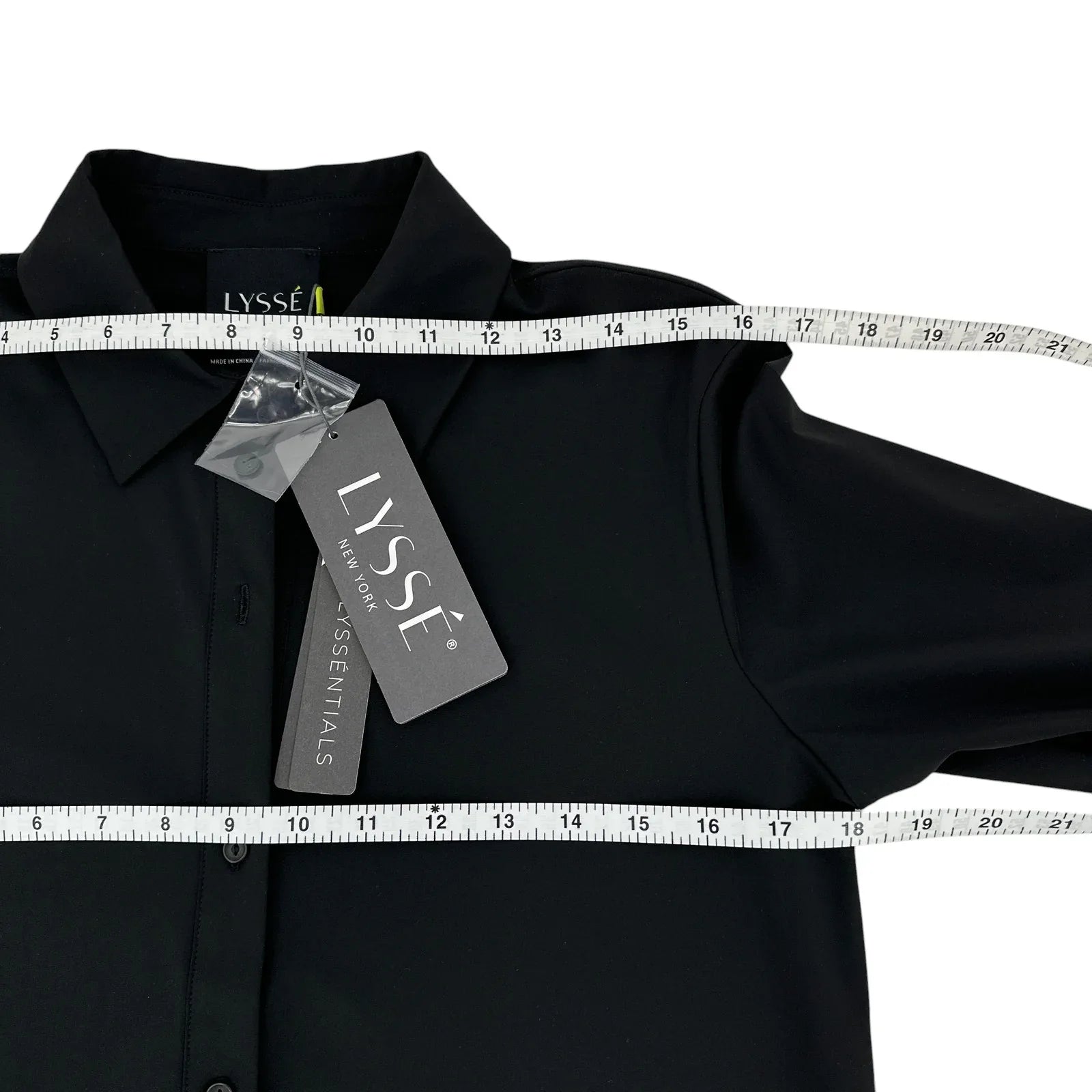LYSSE Connie Button Down Black S - flyKAMP