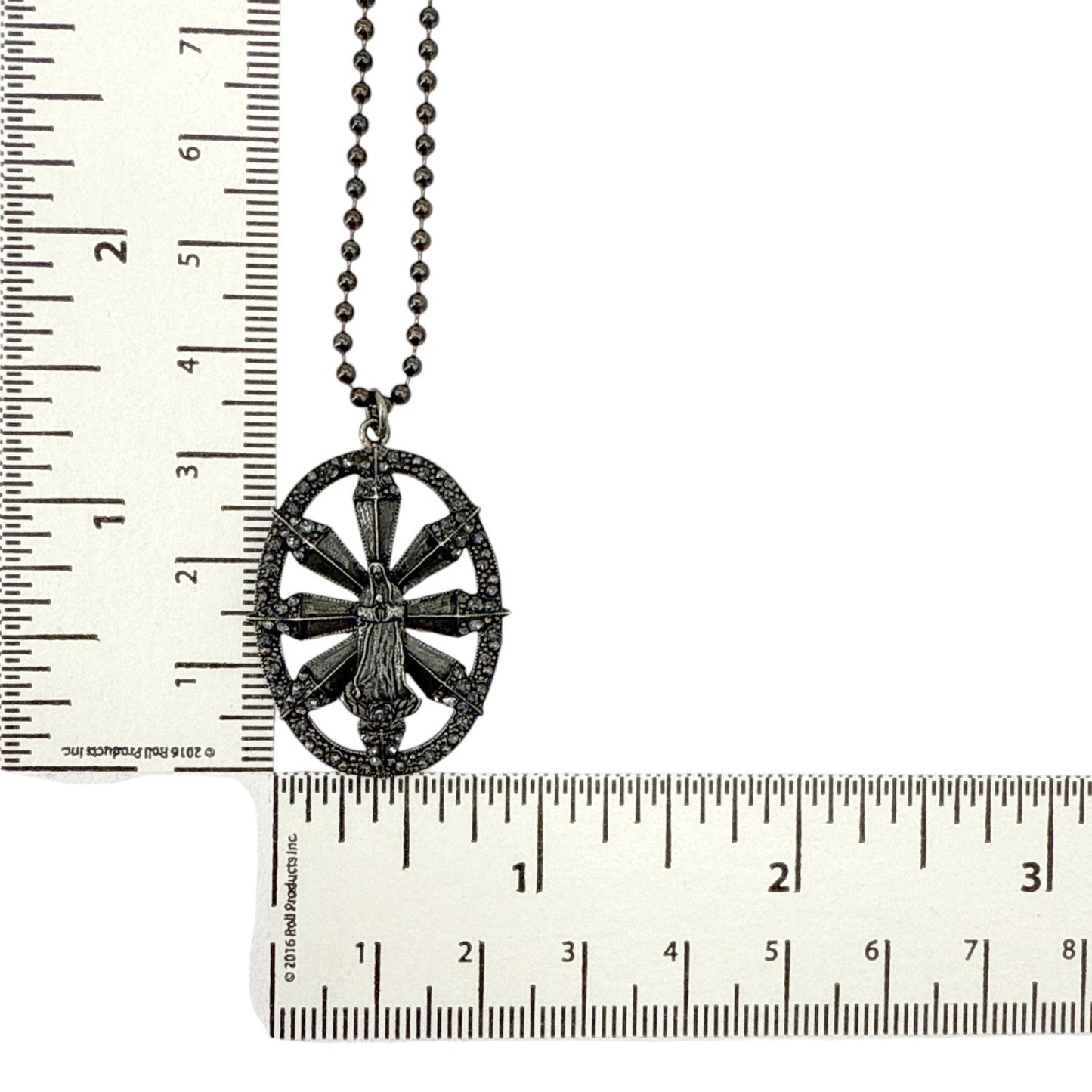 VIRGINS SAINTS & ANGELS VSA Twilight Virgin Charm in Gunmetal