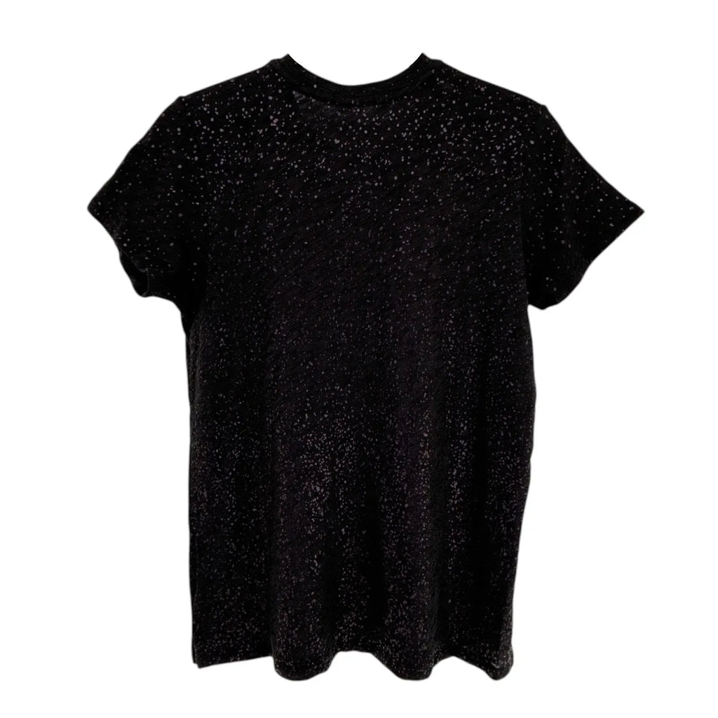 ATM Anthony Thomas Melillo Slub Jersey Schoolboy Tee with Metallic Foil Black S - flyKAMP