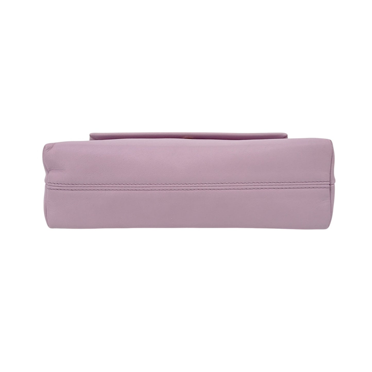 TOM FORD Small Label Leather Chain Top Handle Bag in Lilac