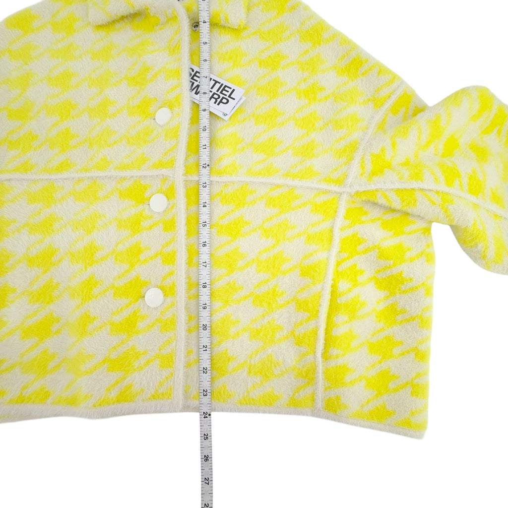 ESSENTIEL ANTWERP Joking Knit Jacket Cardigan in Lemon Squeeze XS Essentiel Antwerp