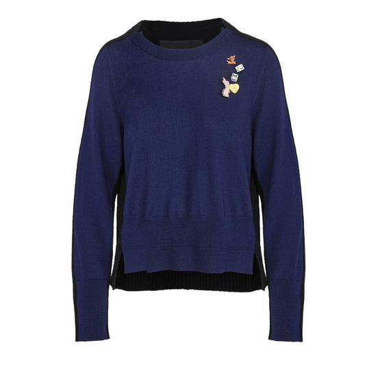 MARC JACOBS The DIY Wool Sweater in Navy S