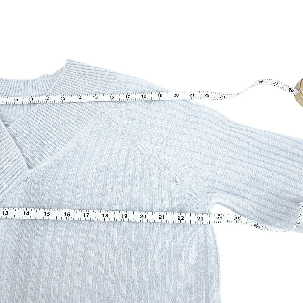 NAADAM Coastal Cashmere Cropped V-Neck Sweater XS - flyKAMP