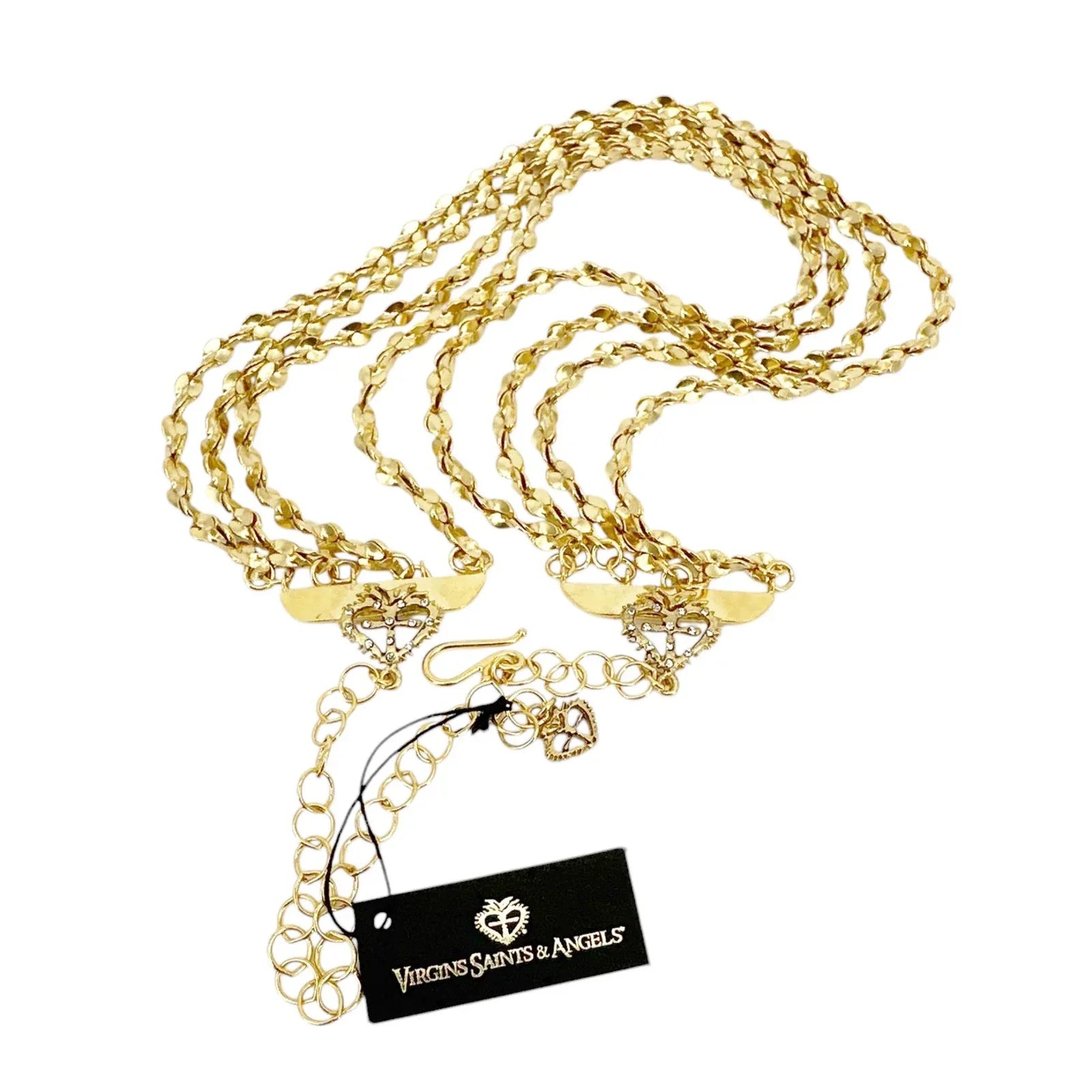 VIRGINS SAINTS & ANGELS VSA Love Chain Necklace in Gold - flyKAMP