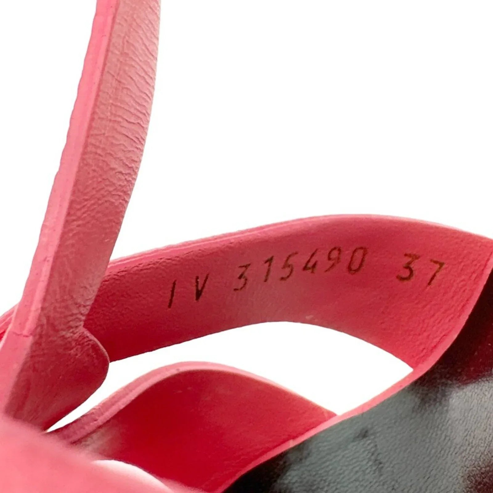 SAINT LAURENT Grained Calfskin Tribute 75 Platform Sandals in Rose Clair 37 - flyKAMP