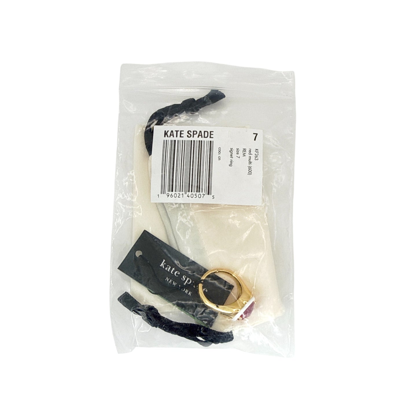 KATE SPADE New York Sweetheart Signet Ring Size 7