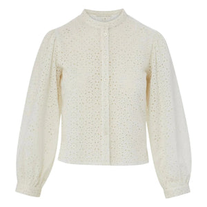 VERONICA BEARD Vitale Eyelet Top 6|M