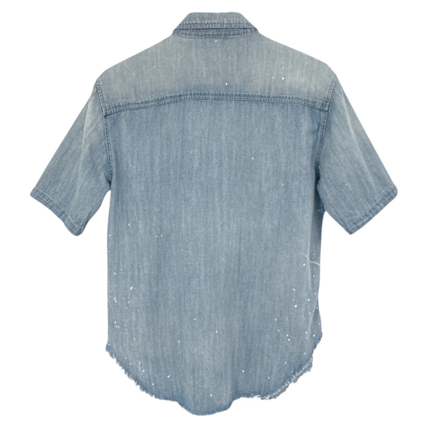 MOTHER Short Sleeve Frenchie Frayed Hem in Fixed S