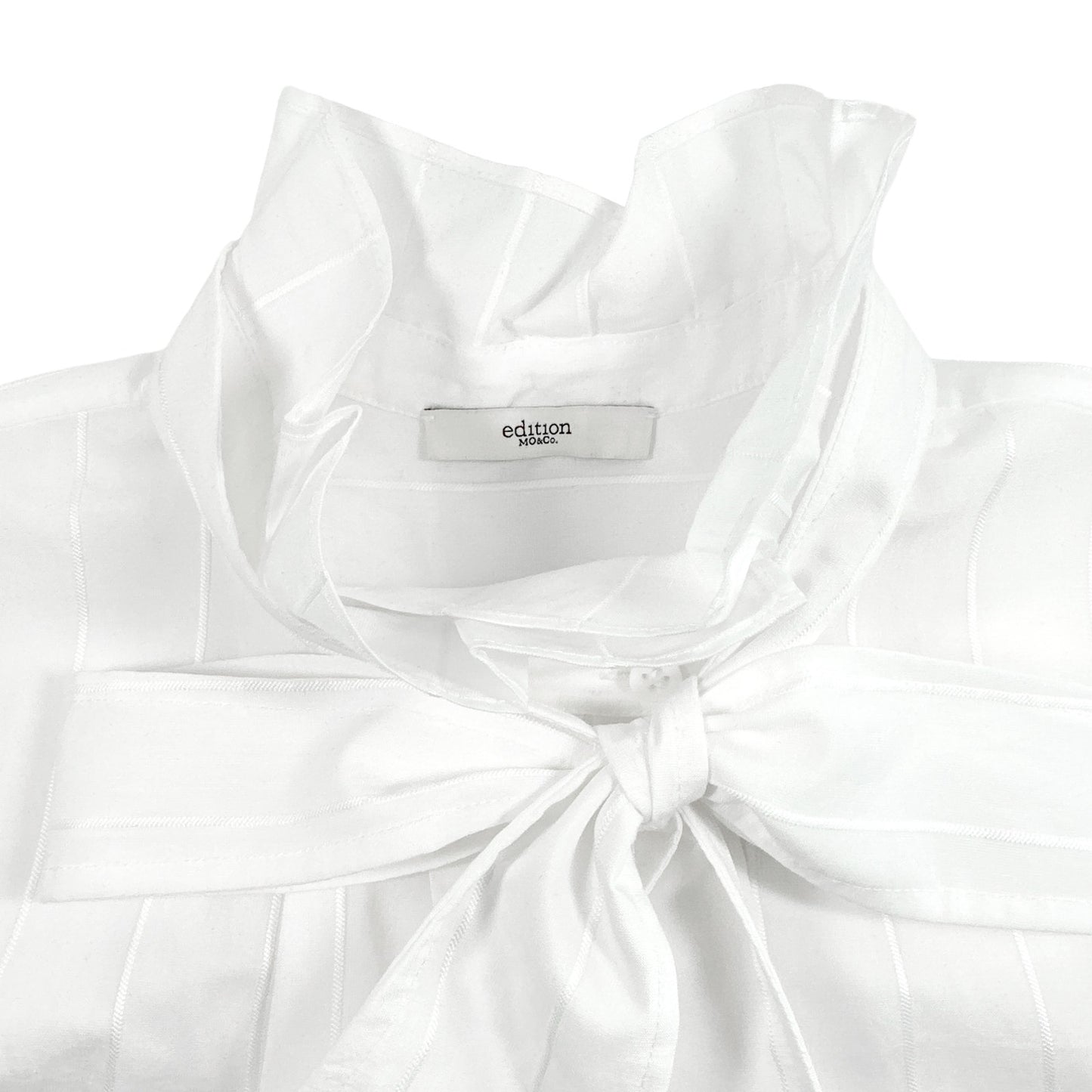 EDITION10 by MO&Co. Sleeveless Tie Neck Blouse S