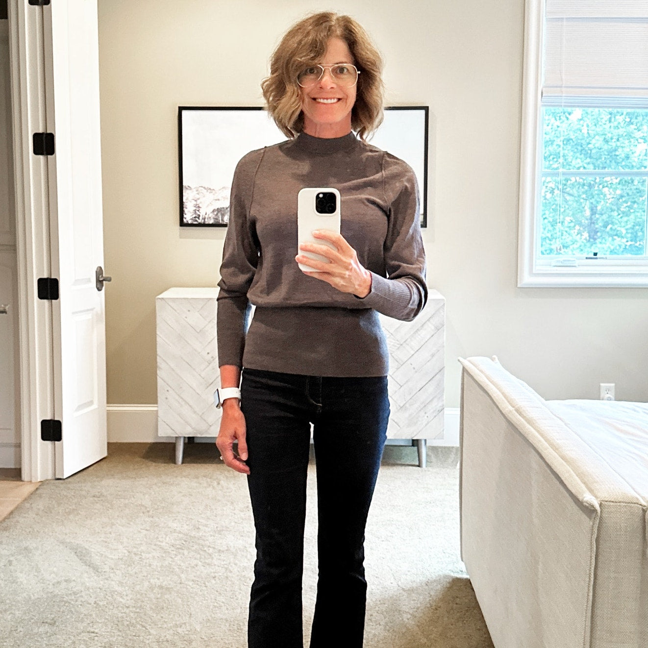 RAG & BONE Sydney Turtleneck in Charcoal S