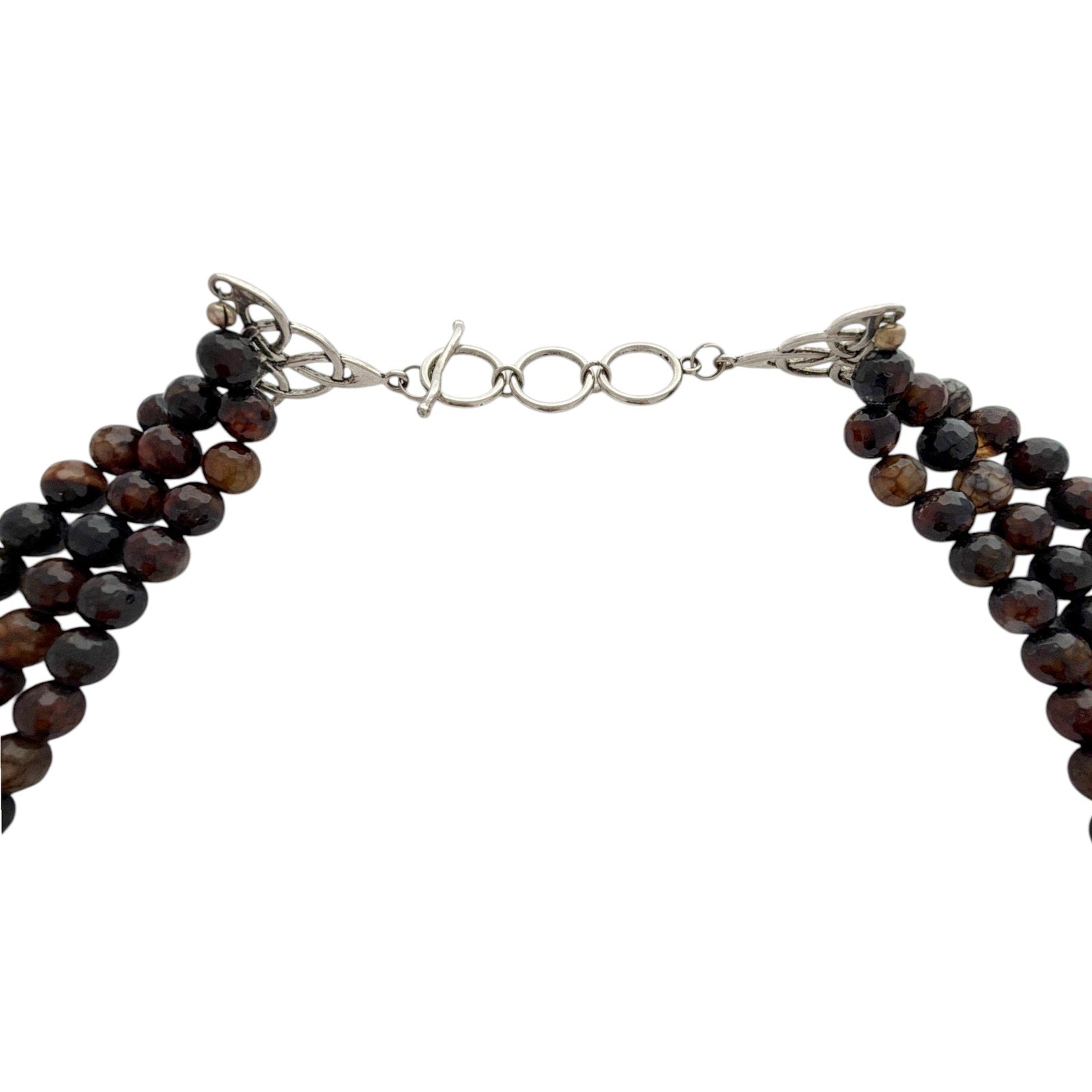NECKLACE Triple-strand Faceted Gemstone None and/or Unknown