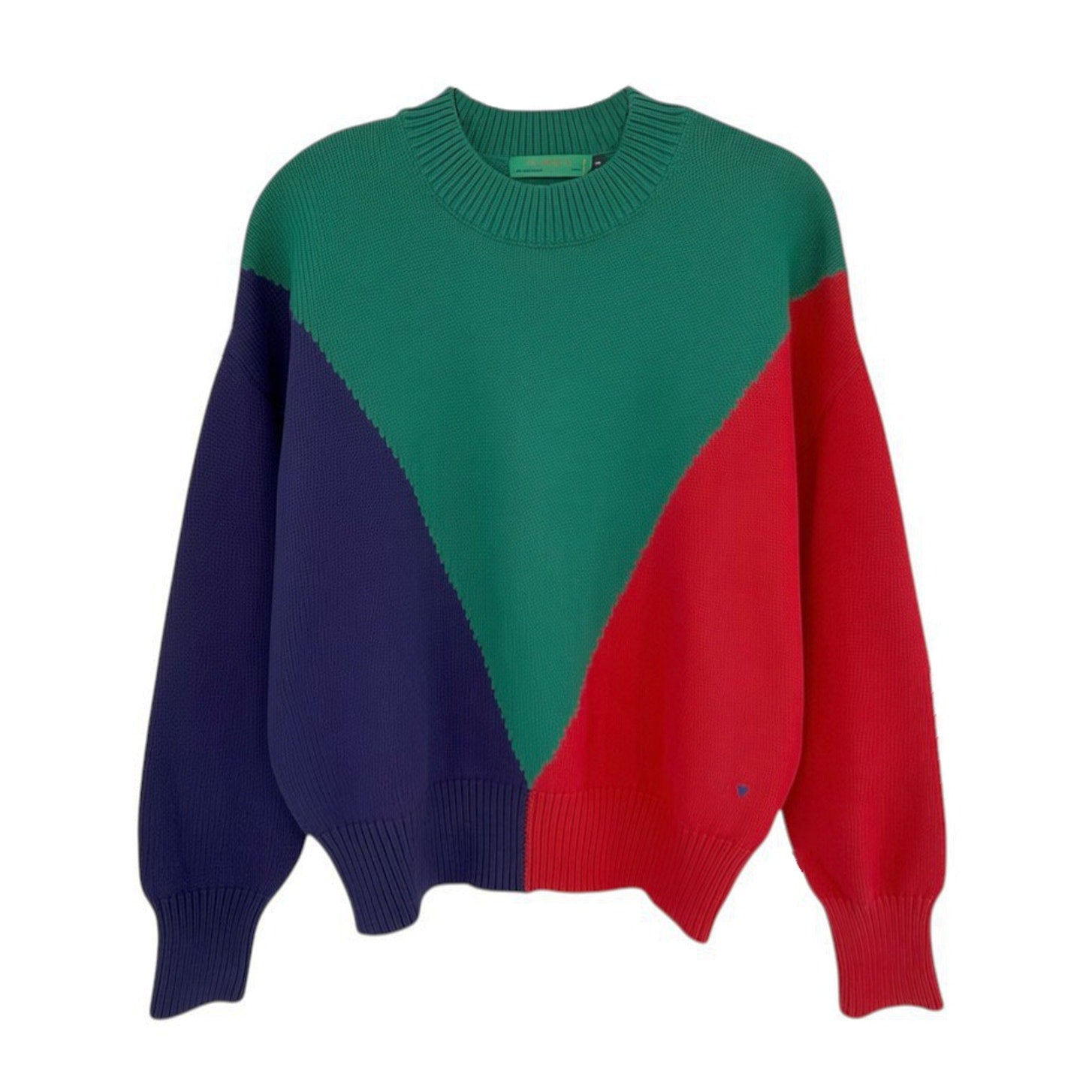 CLARE V. Colorblock Drop Shoulder Sweater S Clare V.