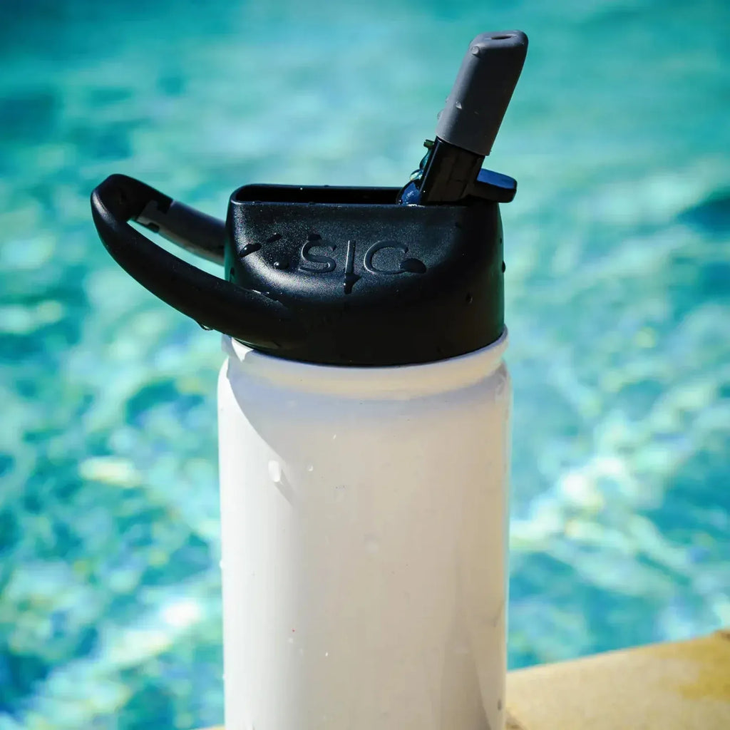 SIC Seriously Ice Cold 12 oz. Lil SIC Sport Bottle in Gloss Ice White - flyKAMP