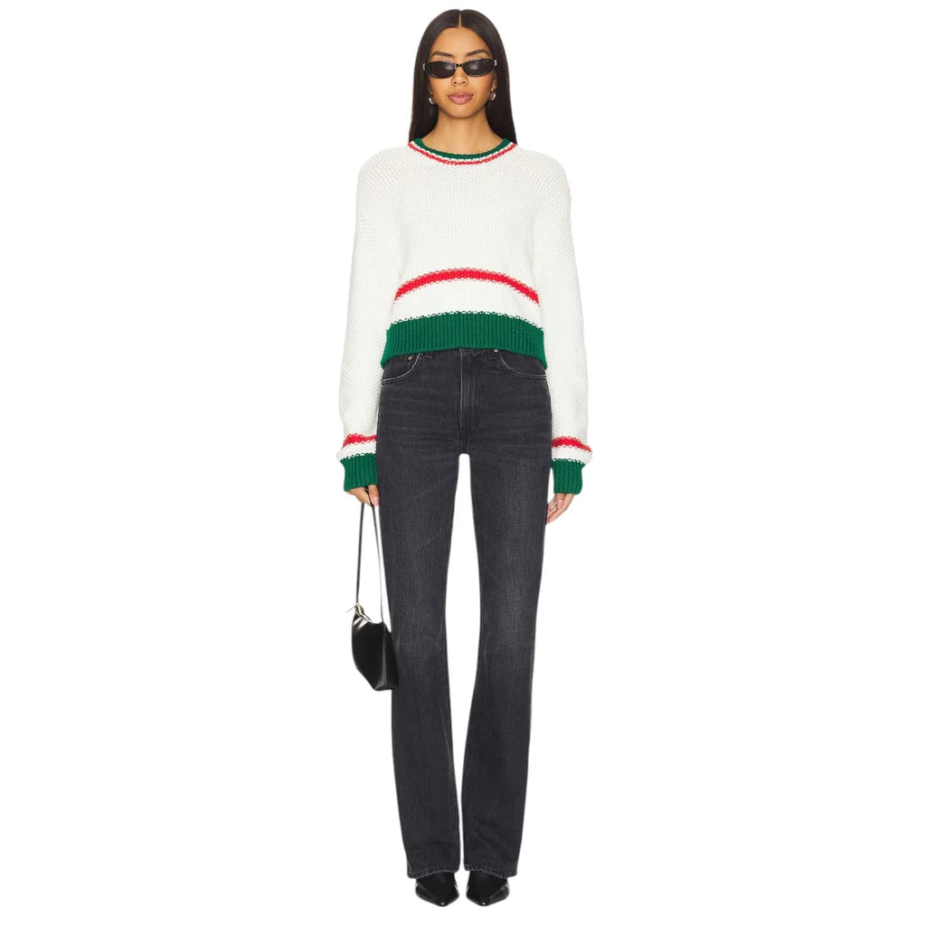 SHOW ME YOUR MUMU Only One Sweater in Festive Stripe XS - flyKAMP