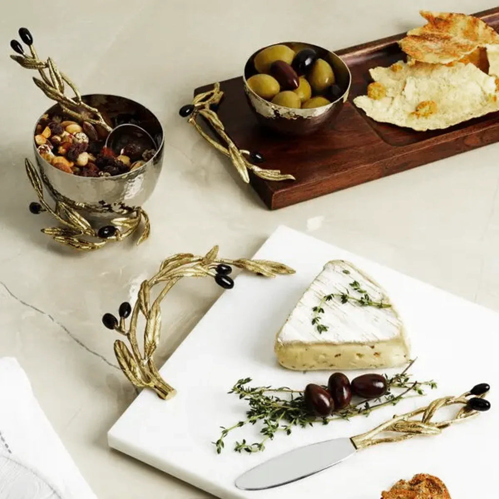 MICHAEL ARAM Olive Branch Nut Dish with Spoon - flyKAMP