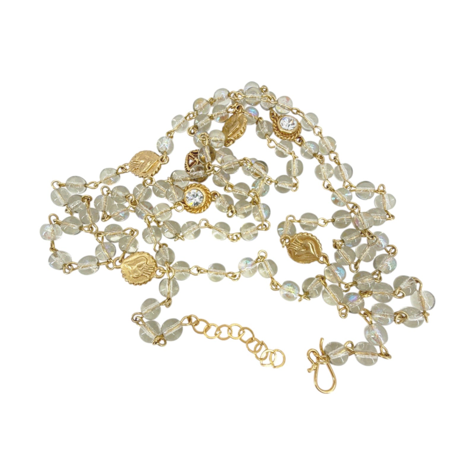 VIRGINS SAINTS & ANGELS VSA Wrap Vintage Clear AB in Gold Virgins Saints & Angels