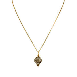 VIRGINS SAINTS & ANGELS VSA Piccolo Lucia Guardian Angels Charm Necklace in Gold