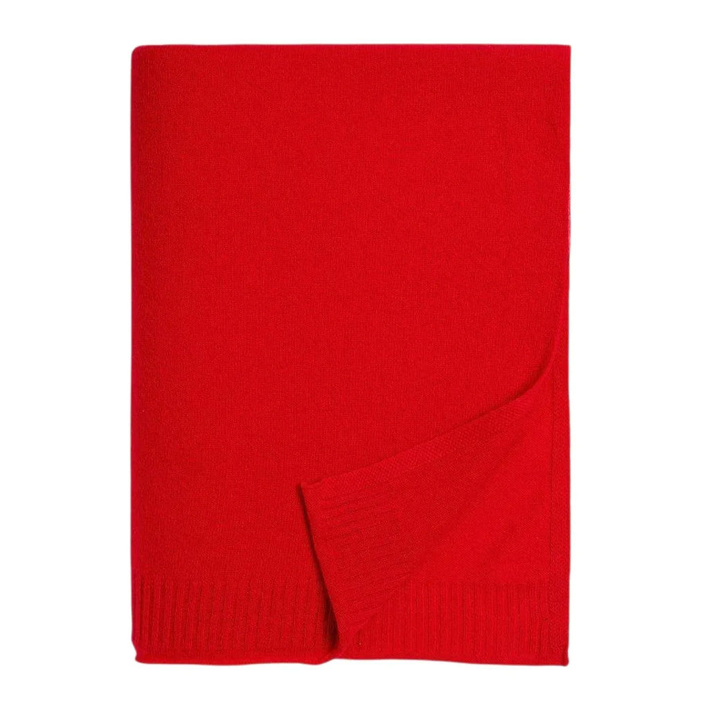 AQUA Cashmere Throw Blanket Bloomingdale's Exclusive in Big Apple Red - flyKAMP