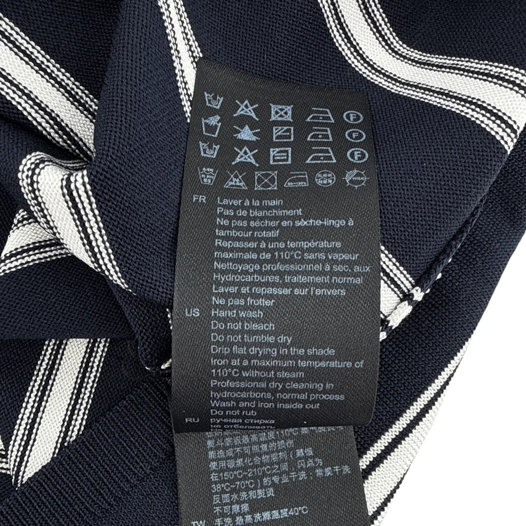 SANDRO Pablo Striped Polo in Fond Marine XXL - flyKAMP