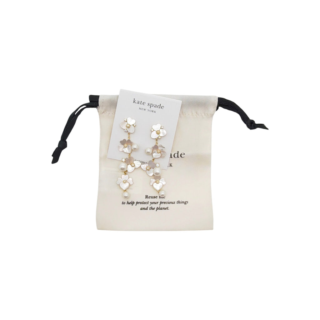 KATE SPADE New York Precious Pansy Statement Linear Earrings Kate Spade New York
