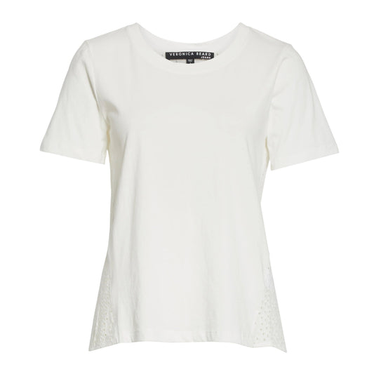 VERONICA BEARD Mauna Eyelet Tee S