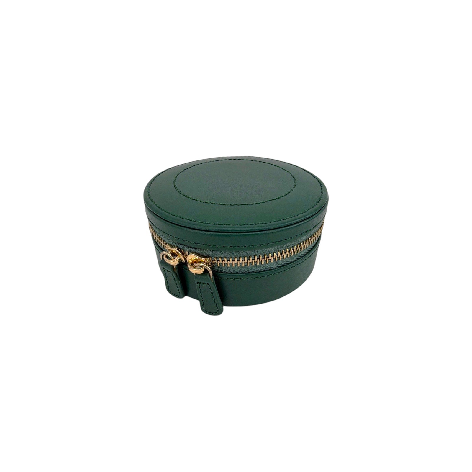 WOLF Sophia Round Zip Case in Forest Green Wolf