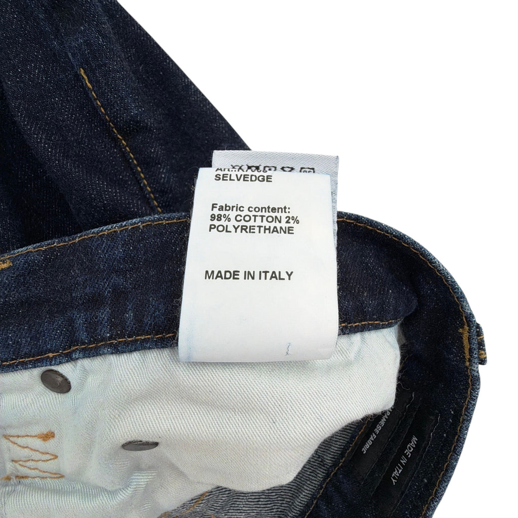 R13 Courtney Slim with Cuff in Indigo Rinse 25 R13