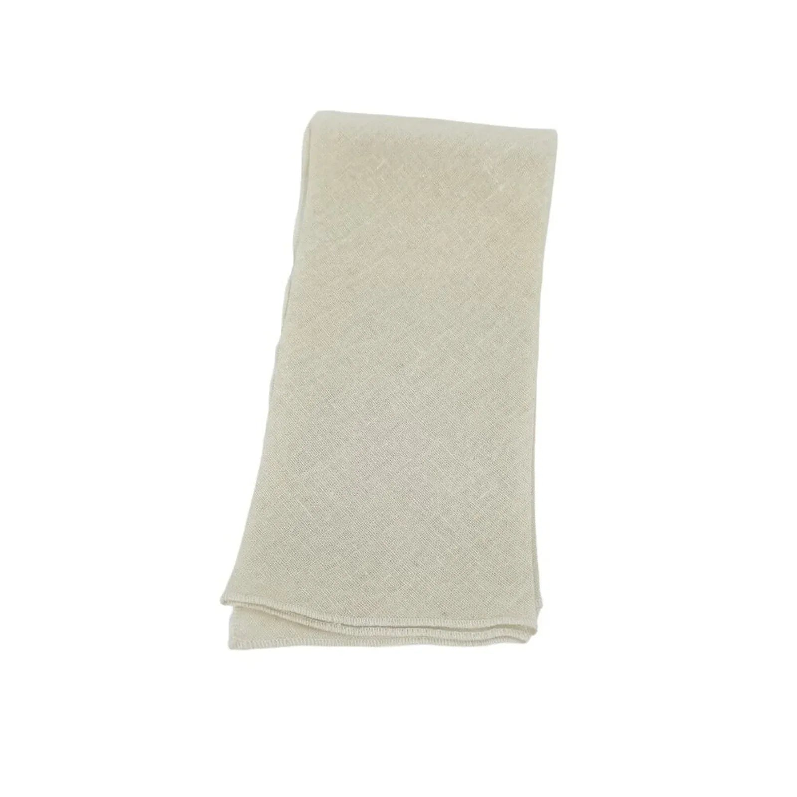 NAPKINS Linen Blend Cloth Natural with Rolled Edges || Set of 6 - flyKAMP