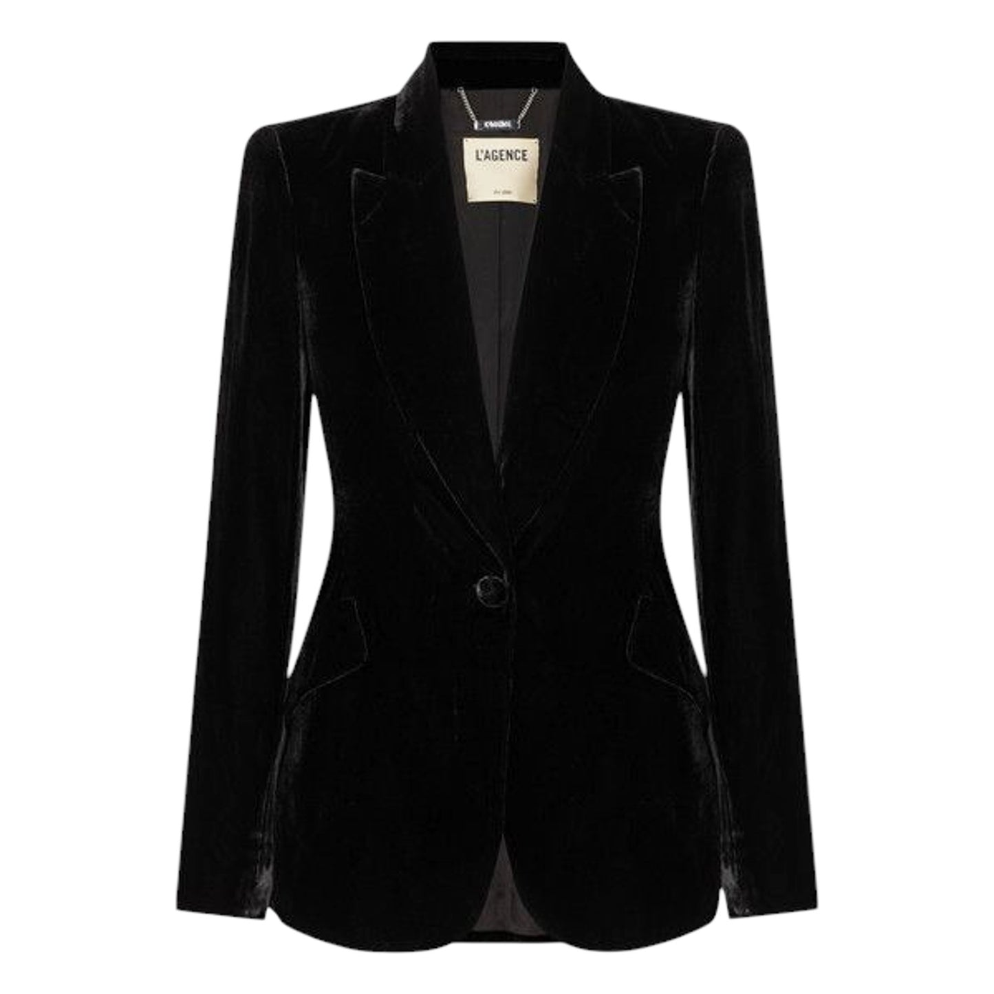 L'AGENCE Chamberlain Velvet Blazer 2