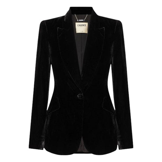 L'AGENCE Chamberlain Velvet Blazer 2