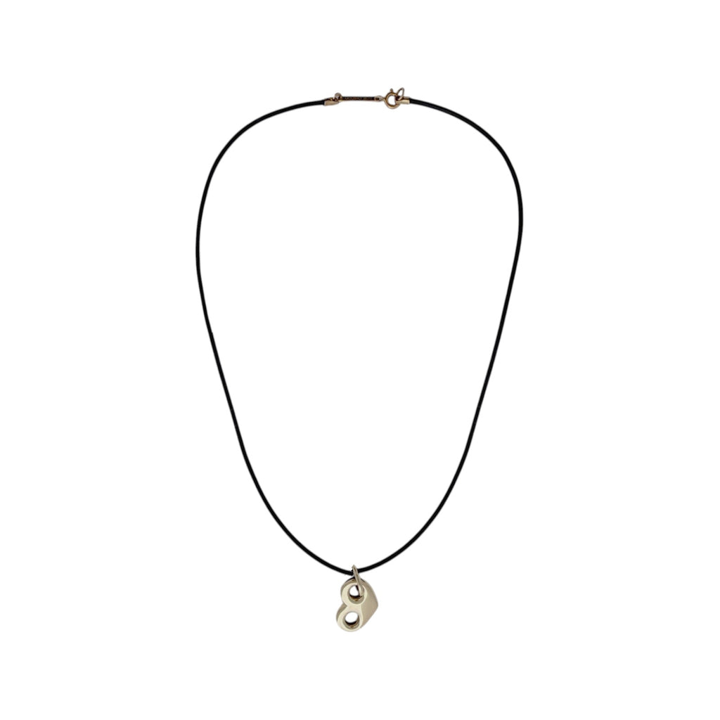 ZOE CHICCO 14k Gold Large Mariner Heart Leather Cord Necklace Zoe Chicco