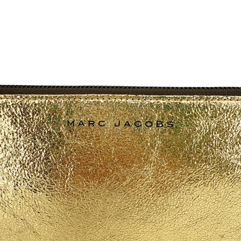 MARC JACOBS for Neiman Marcus + Target Metallic Leather Pouch in Gold - flyKAMP