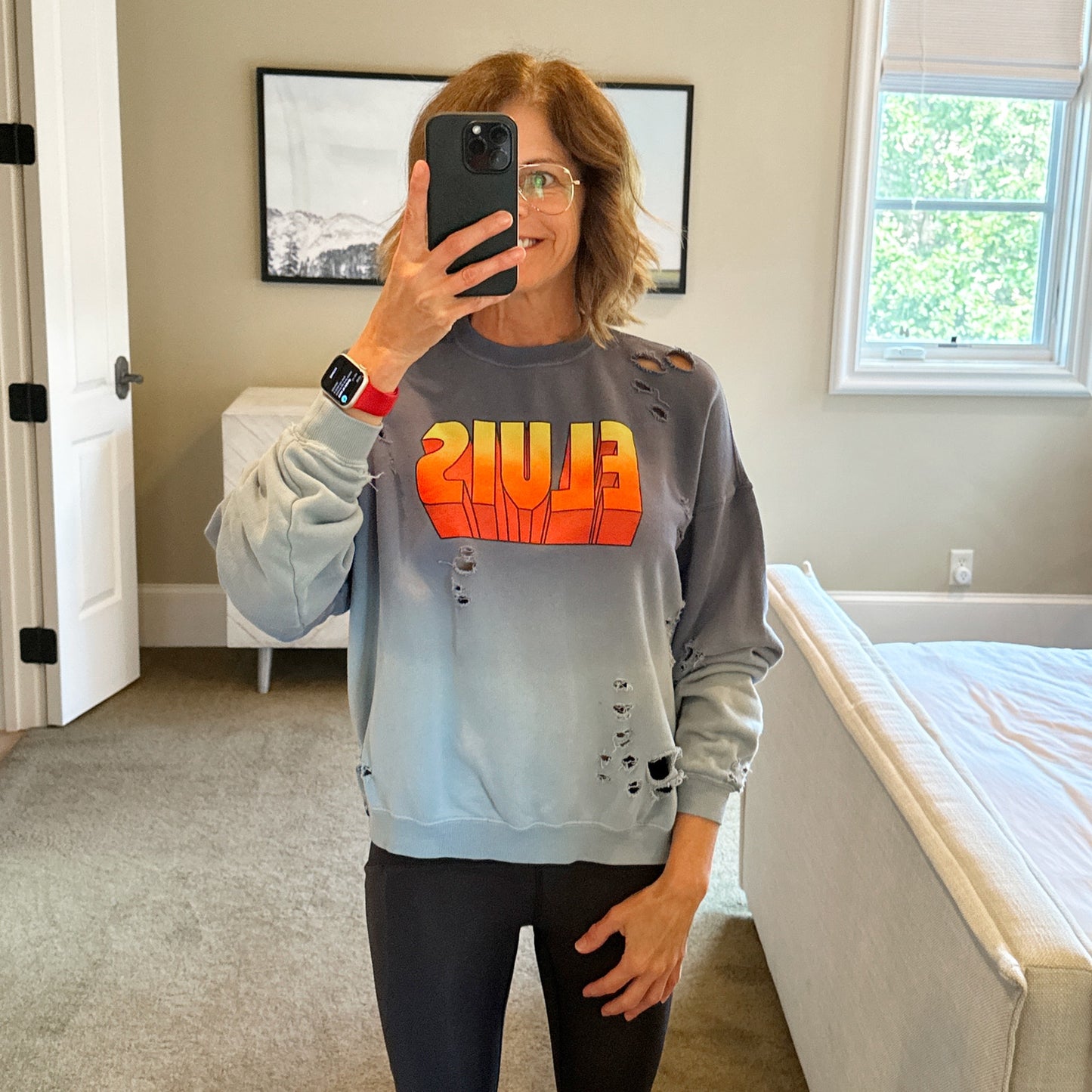 R13 Oversized Elvis Crewneck Sweatshirt XXS