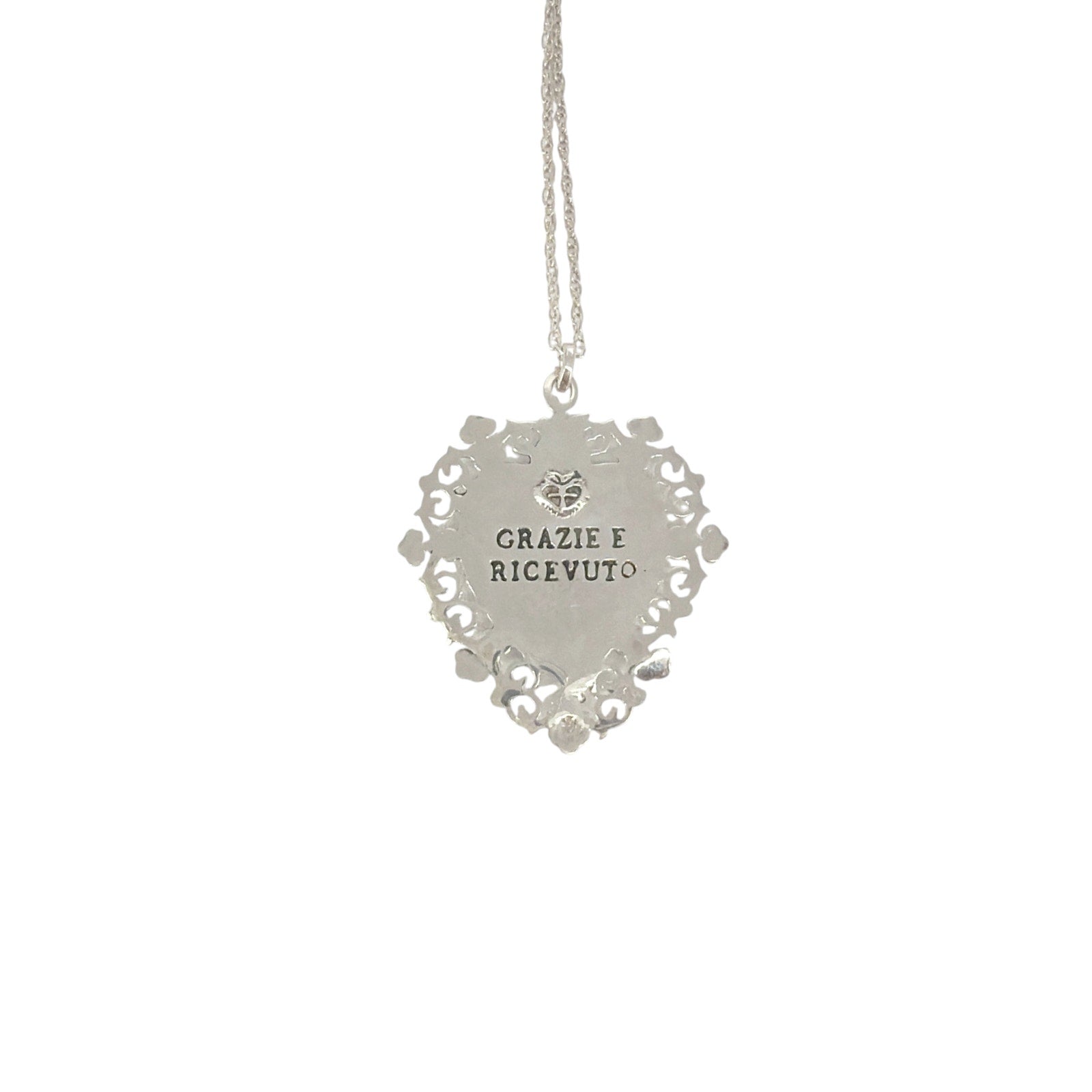 VIRGINS SAINTS & ANGELS VSA Grazie e Ricevuto Limited Edition SS Charm Necklace Virgins Saints & Angels