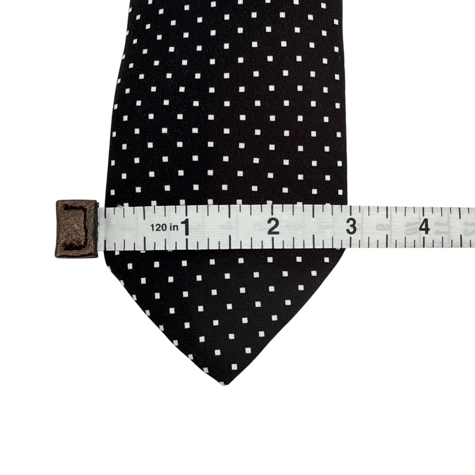 SAKS FIFTH AVENUE Silk Tie in Black & White - flyKAMP