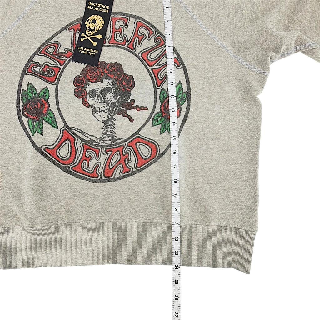 MADEWORN Grateful Dead Sugar Magnolia Shrunken Sweatshirt in Heather M Madeworn
