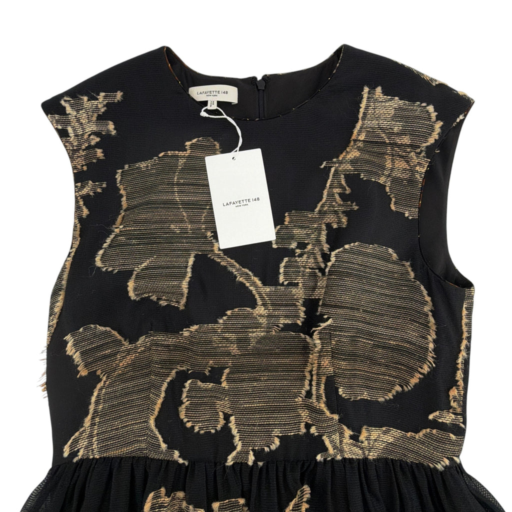 LAFAYETTE 148 New York Jacquard Silk Evening Gown in Black 4|S Lafayette 148 New York