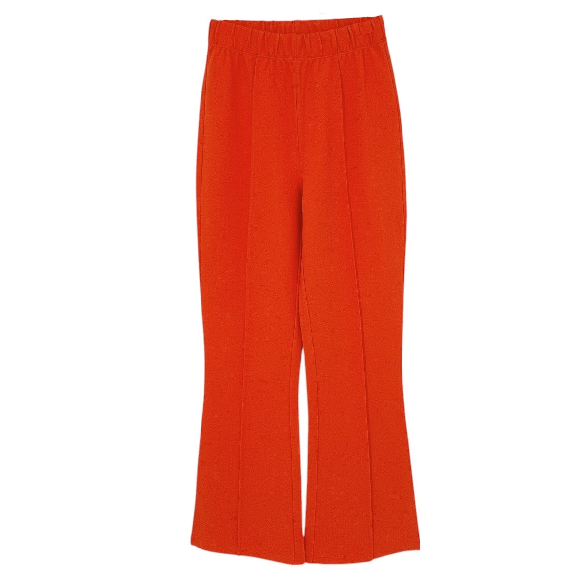 CLARE V. Le Flare Pants in Bright Poppy XS