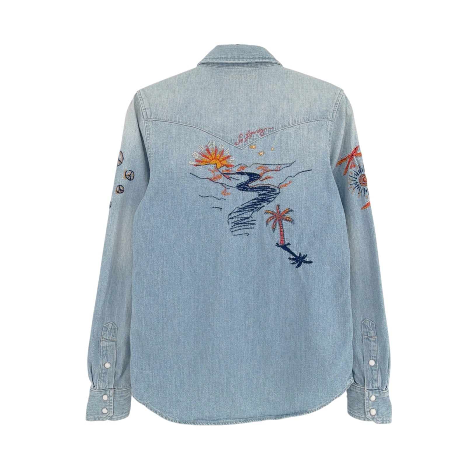 MOTHER All My Exes Denim Shirt in Let's Be Pacific XS Mother