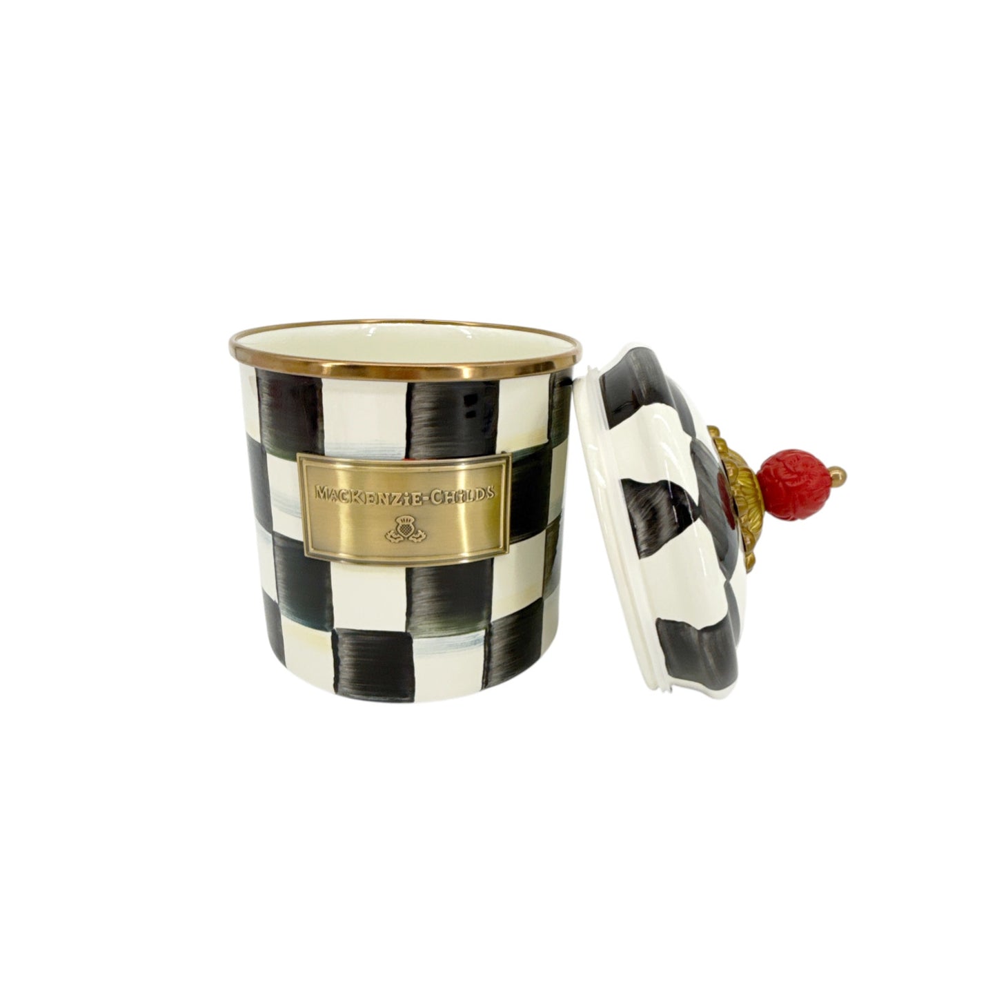 MACKENZIE-CHILDS Courtly Check Canister Small