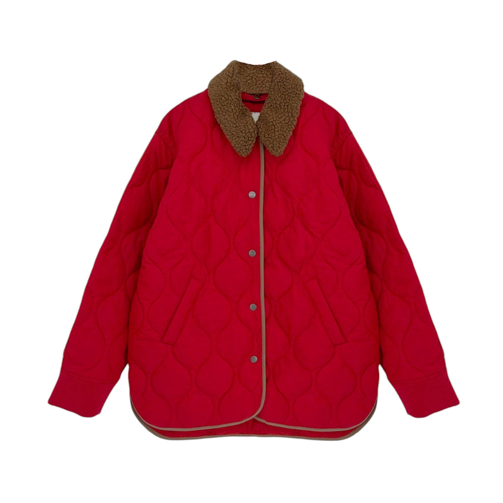 ALEX MILL Wembley Quilted Jacket In Red S Alex Mill