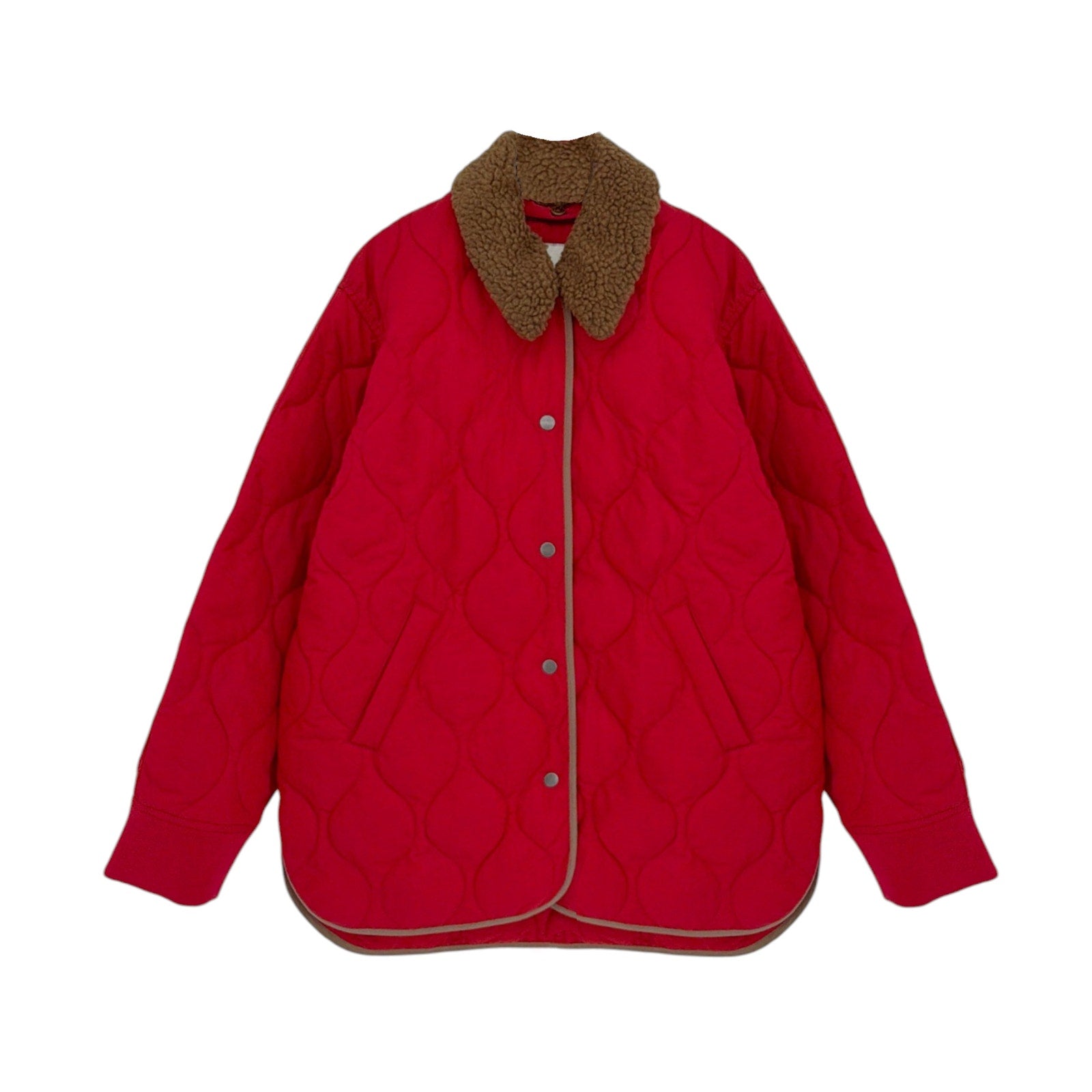 ALEX MILL Wembley Quilted Jacket In Red S Alex Mill