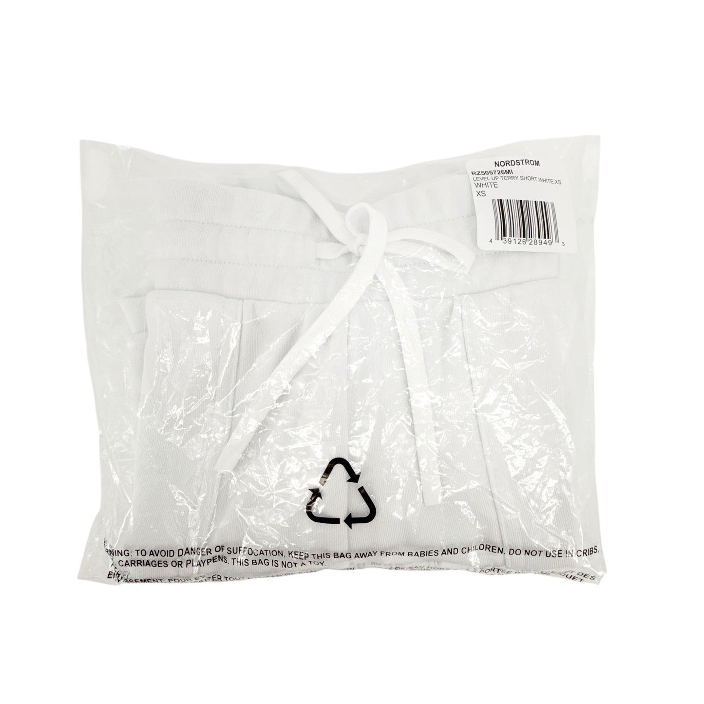 Z by ZELLA Level Up Terry Shorts in White XS