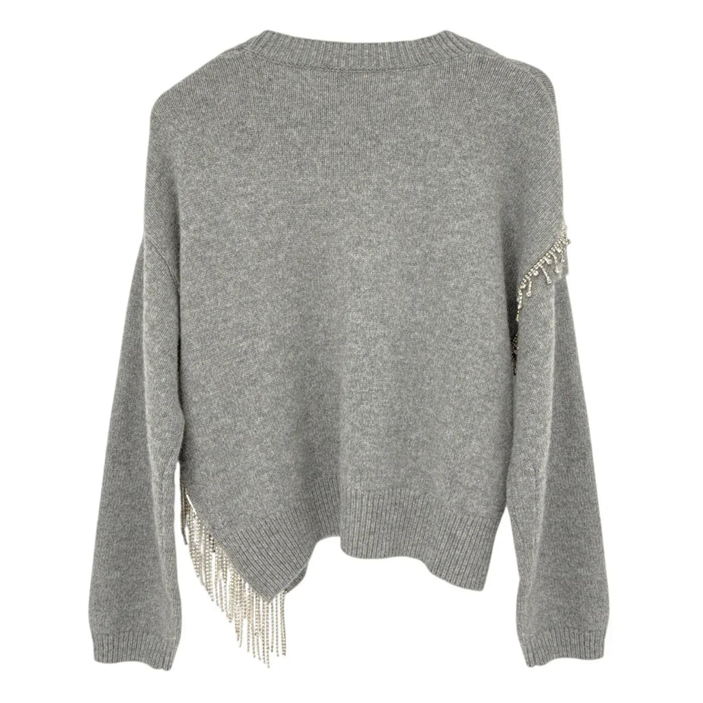 CINQ a SEPT Lilliana Embellished Knit Sweater M - flyKAMP