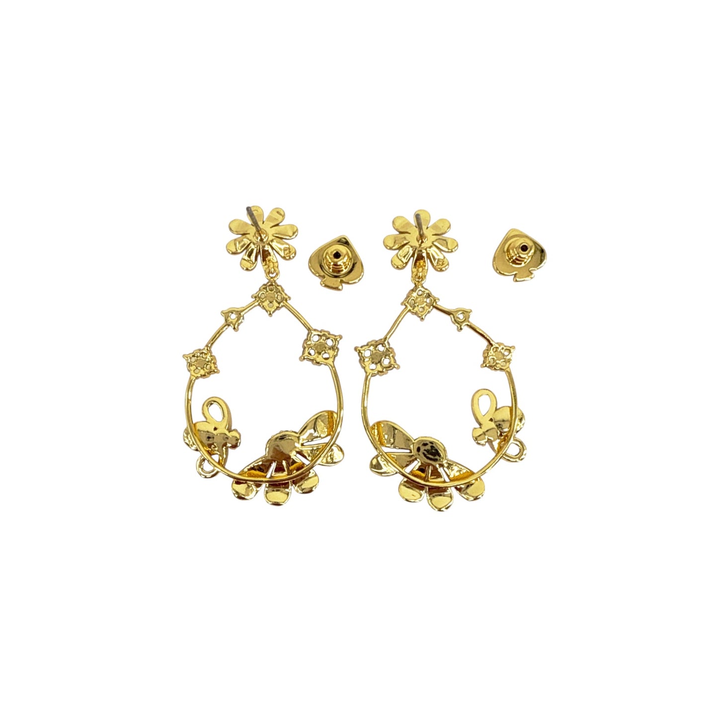 KATE SPADE New York Dazzling Daisies Statement Hoops