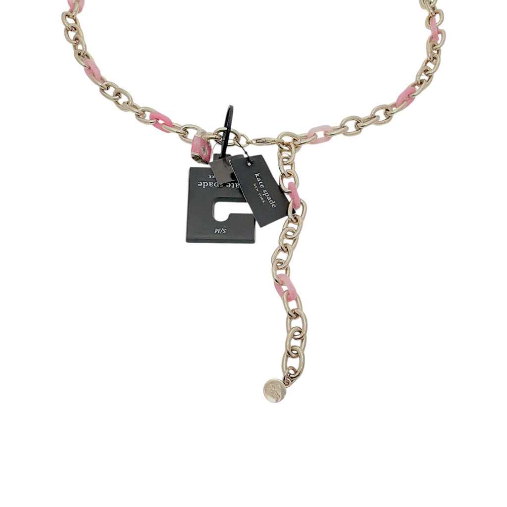 KATE SPADE New York Lock & Spade Chain Link Belt in Pink S/M Kate Spade