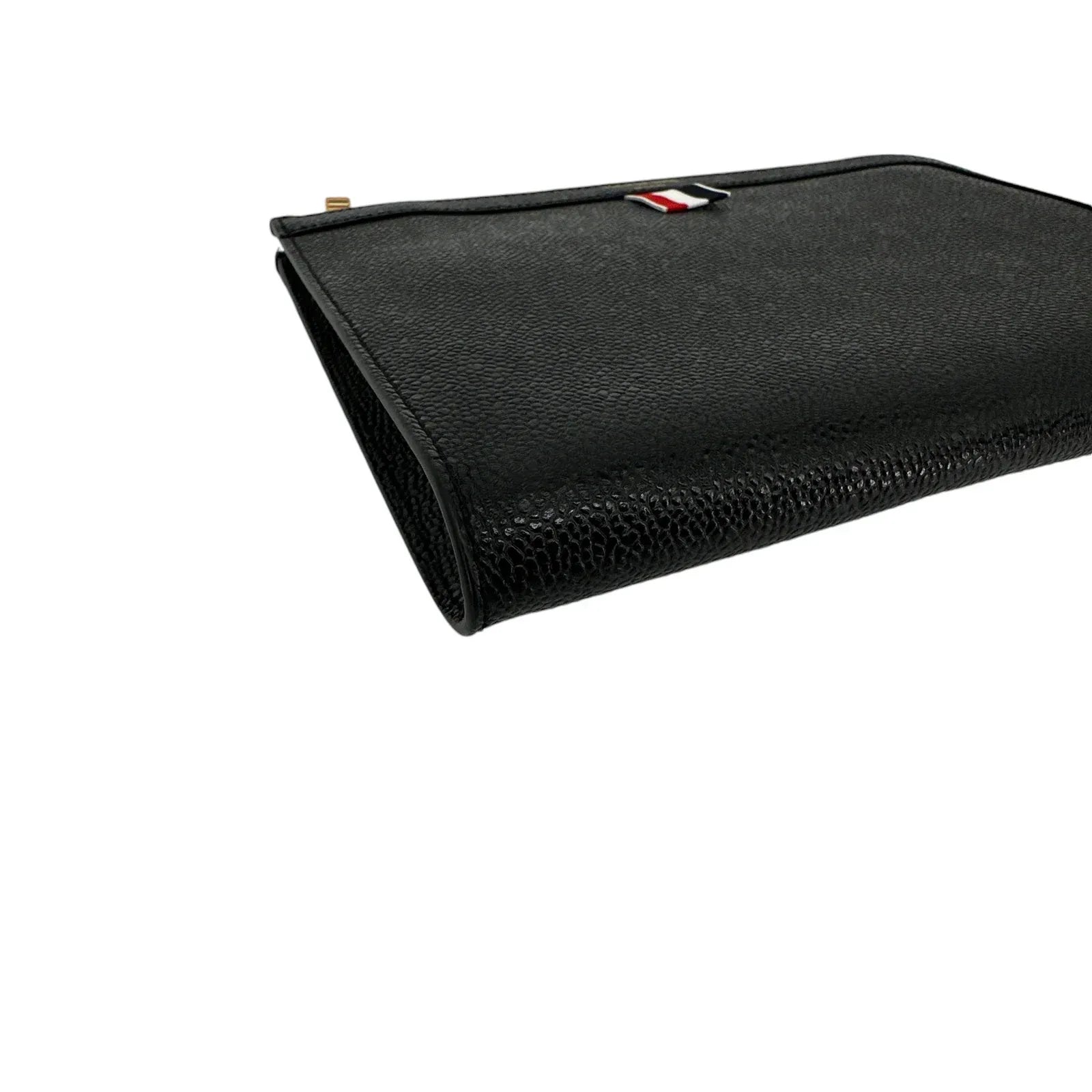 THOM BROWNE Mini Pebble Grain Gusset Folio - flyKAMP